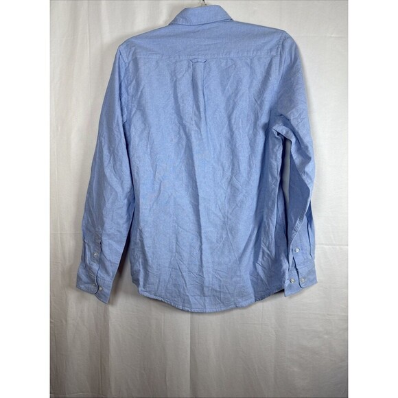 Primark Men’s Blue Long Sleeve Dress Shirt Slim Fit  Size Medium NWT - Picture 7 of 8